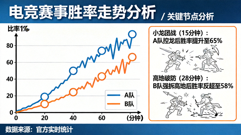 电竞赛事局势胜率走势曲线与关键节点分析画面